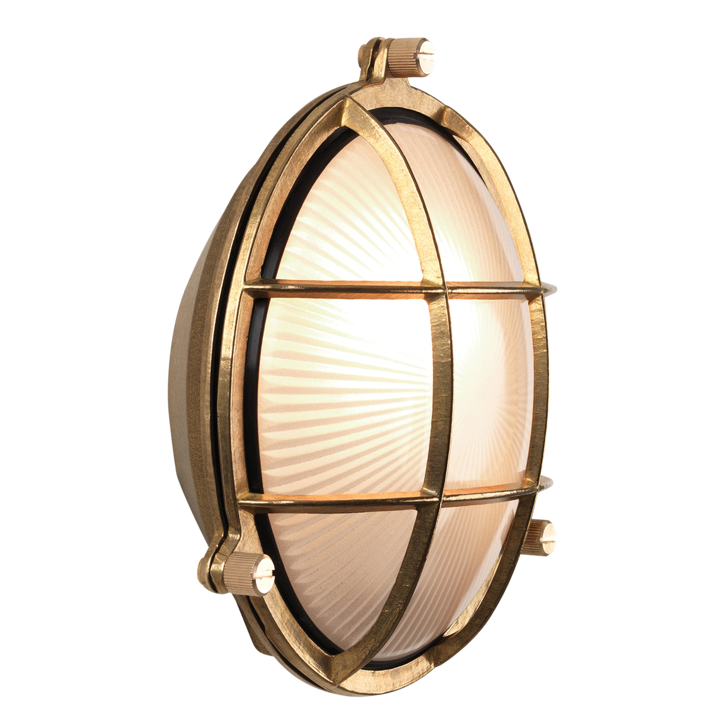 Astro Thurso Round Outdoor Wall Light in Cast Brass