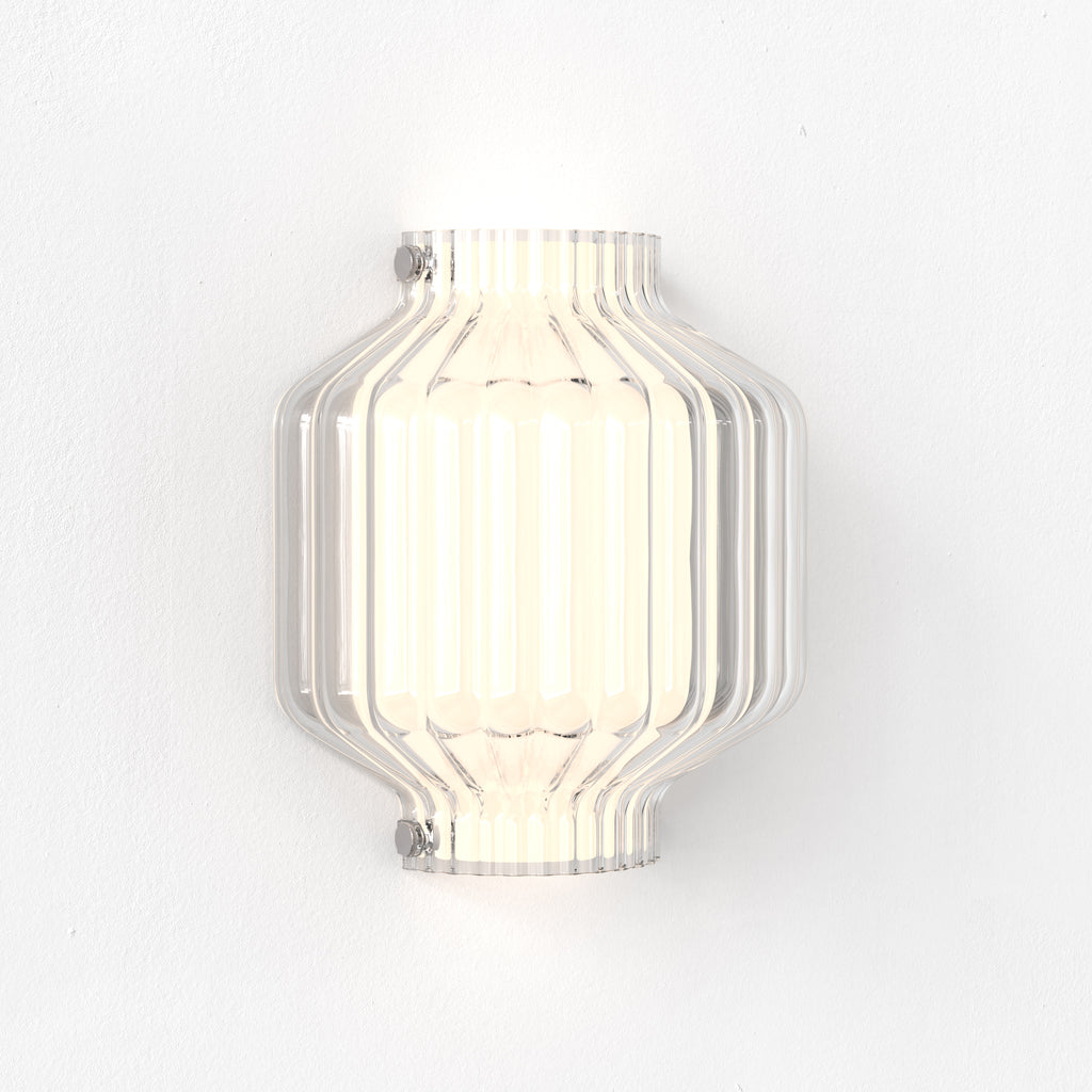 Astro Toro Wall Light in Clear Glass