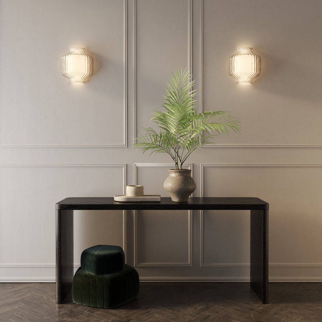 Astro Toro Wall Light in Clear Glass