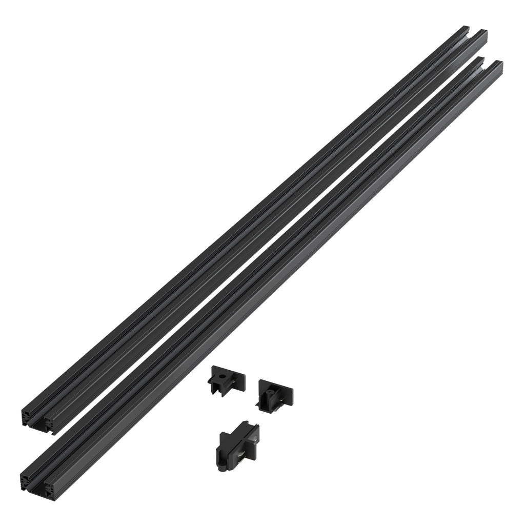 Astro Track 2 x 1m Kit in Matt Black