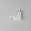 Astro Track 90° Corner Connector Left in Matt White