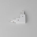 Astro Track 90° Corner Connector Left in Matt White