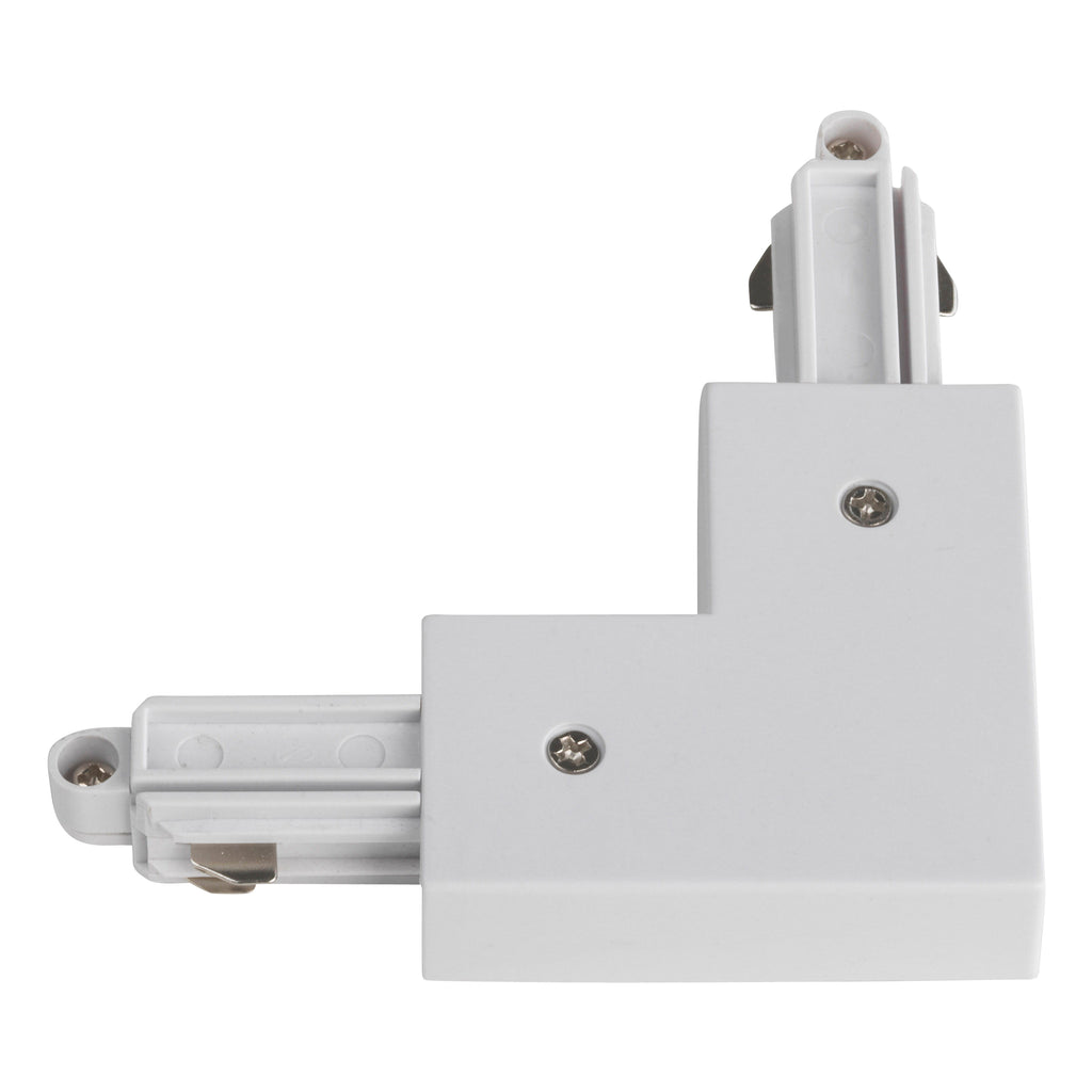 Astro Track 90° Corner Connector Right in Matt White
