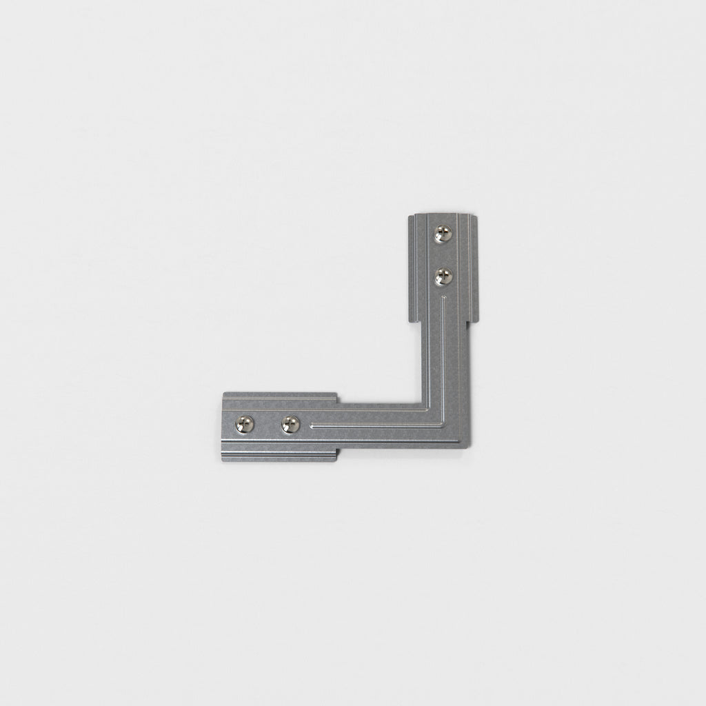 Astro Track Corner Support in Bright Zinc Plated