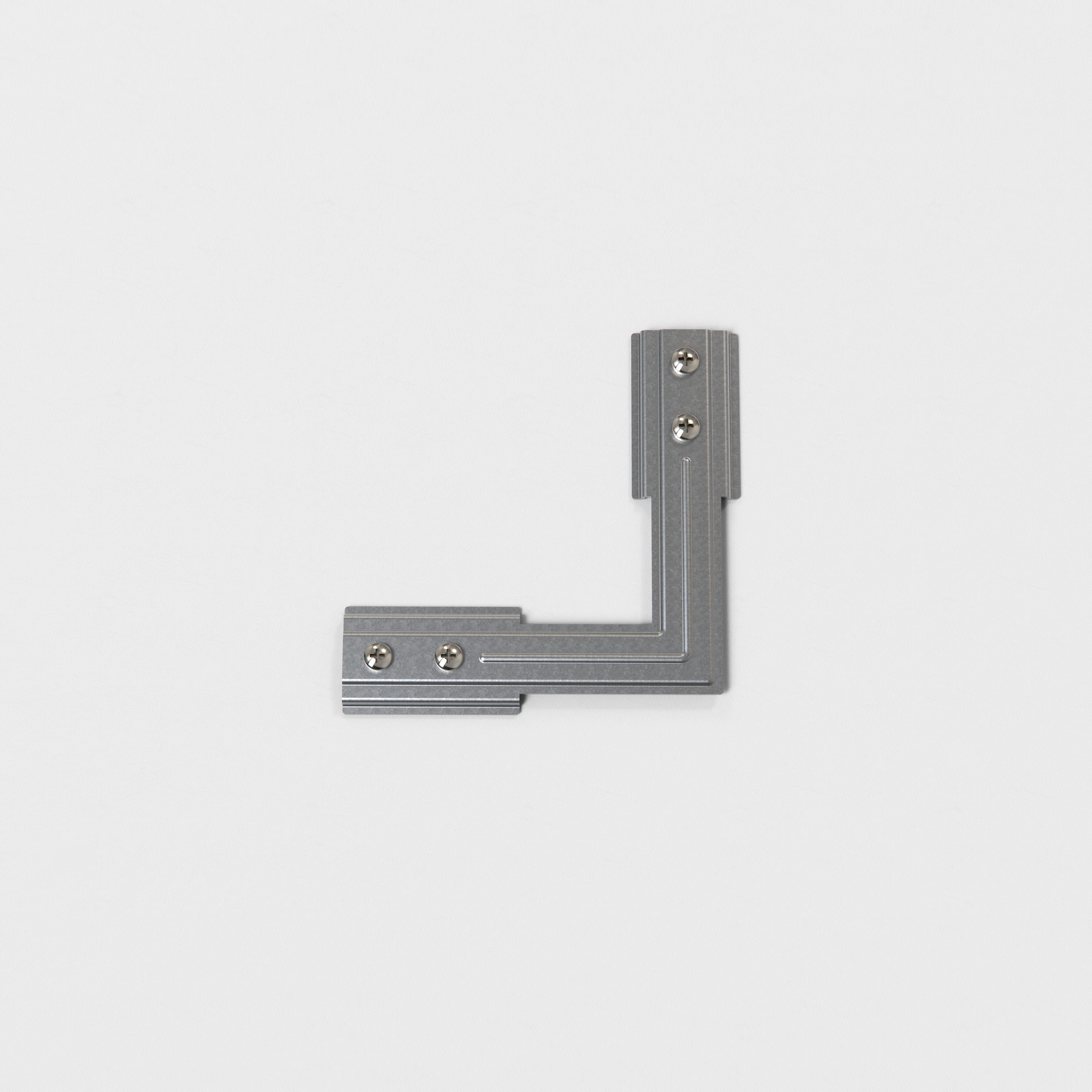 Astro Track Corner Support in Bright Zinc Plated