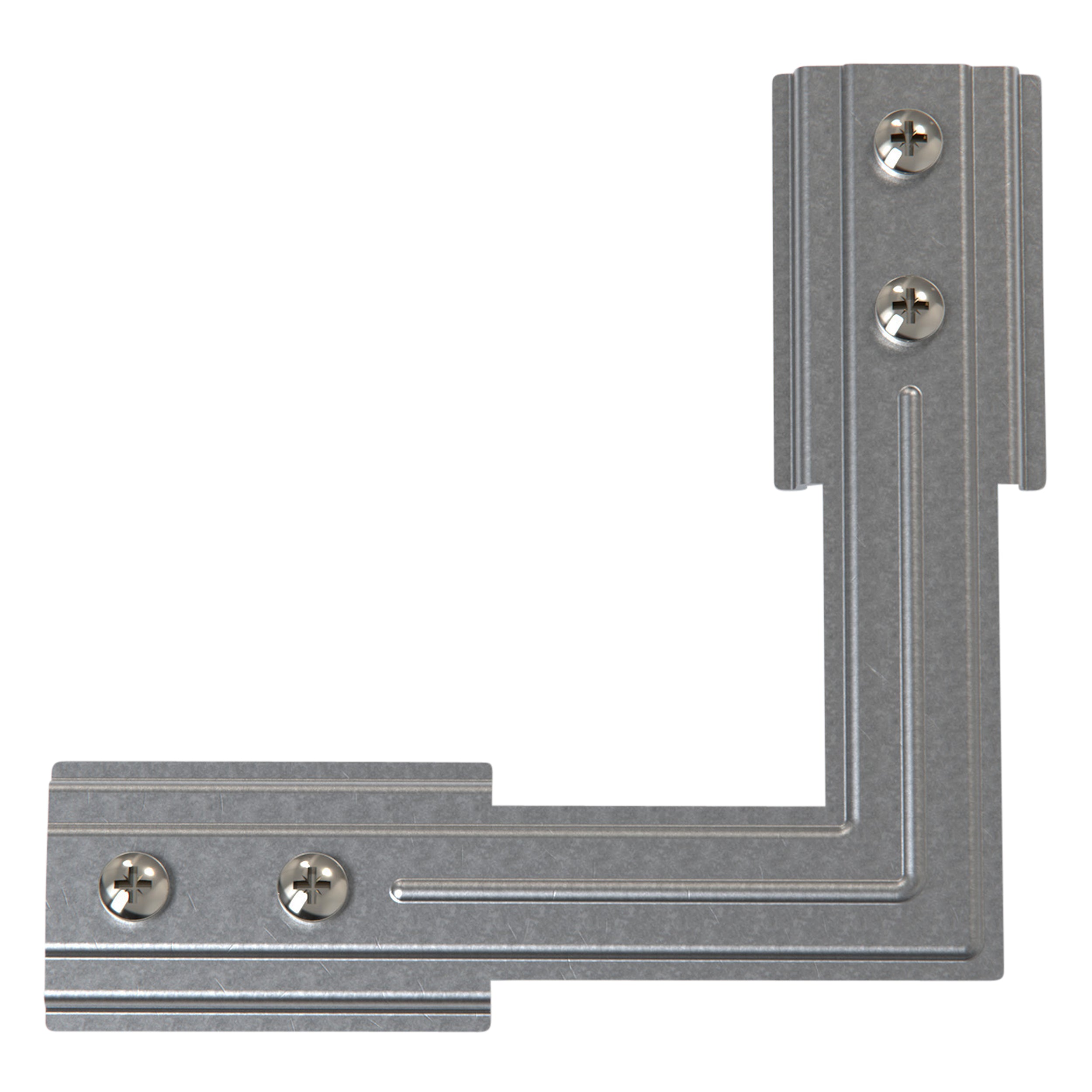 Astro Track Corner Support in Bright Zinc Plated