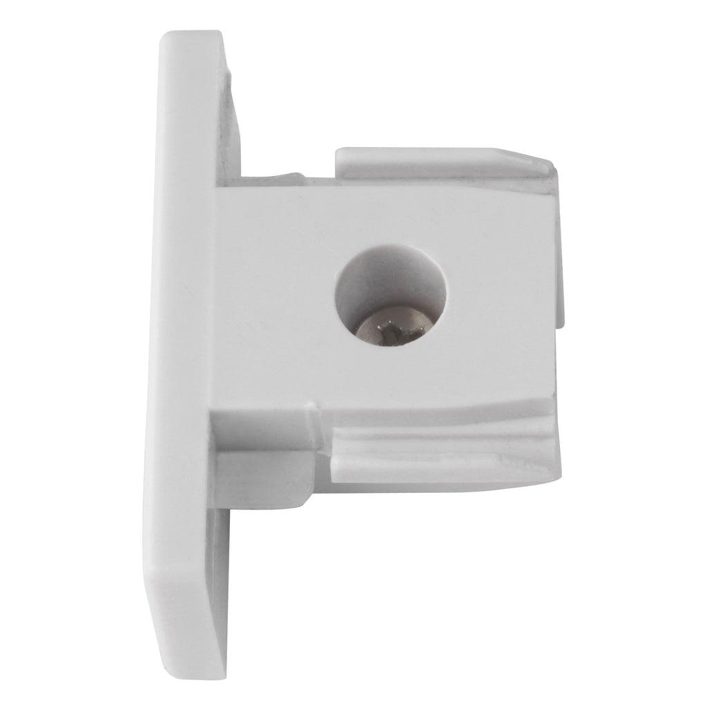 Astro Track End Cap in Matt White