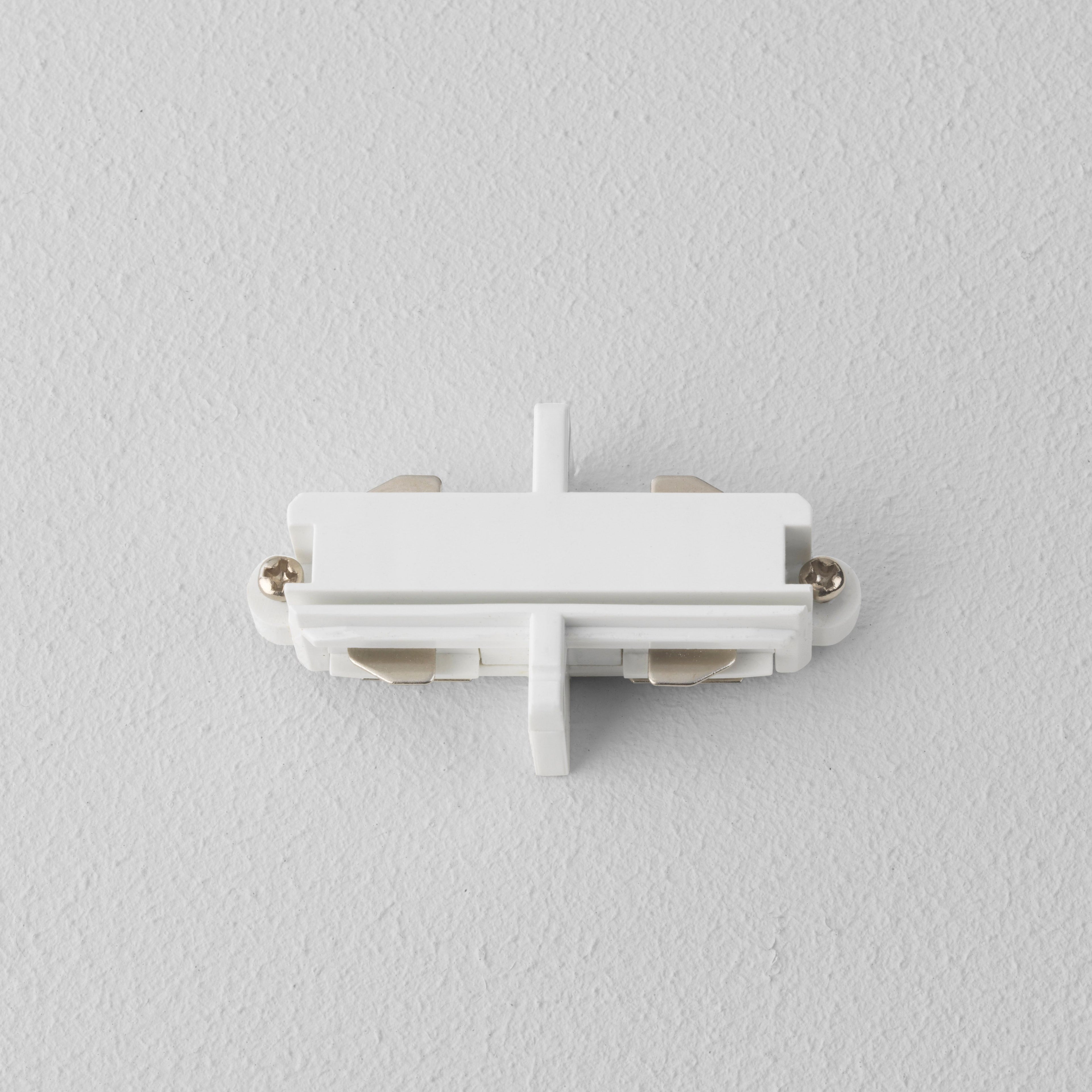 Astro Track End to End Connector in Matt White