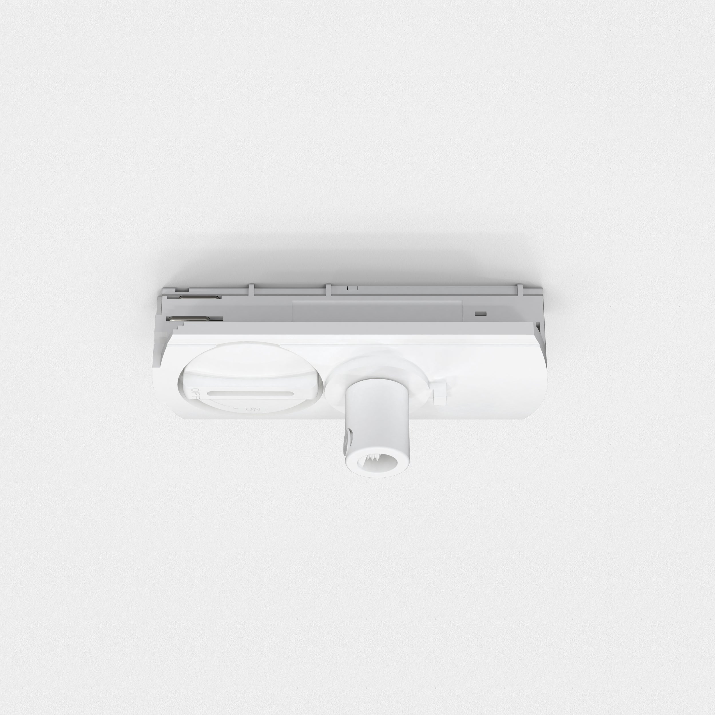 Astro Track Pendant Connector in White