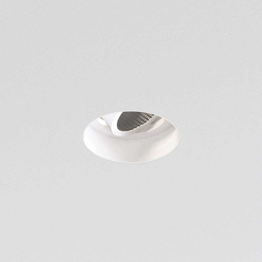 Astro Trimless Round Adjustable Downlight in Matt White 1248024