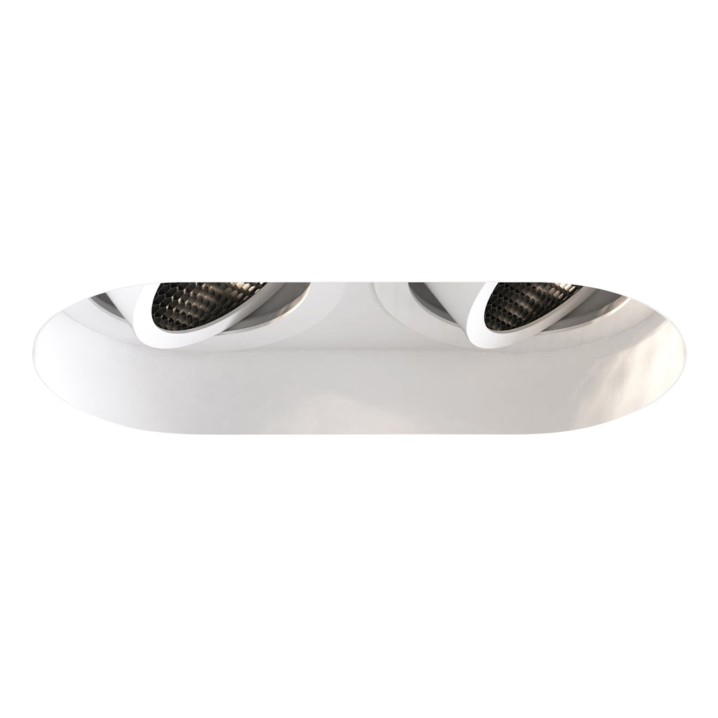 Astro Trimless Round Twin Adjustable Downlight in Matt White 1248021