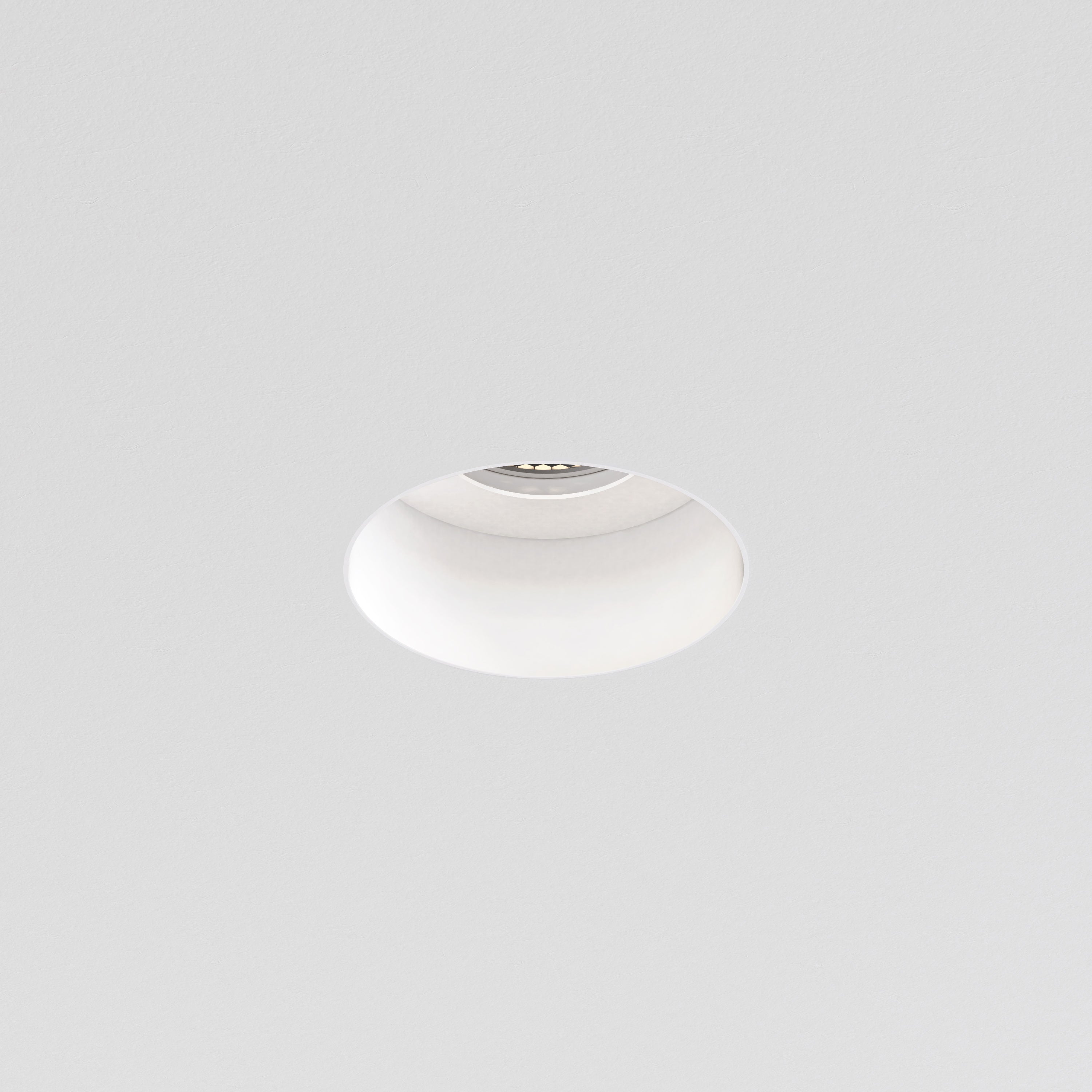 Astro Trimless Slimline Round Fixed Bathroom Downlight in Matt White 1248017