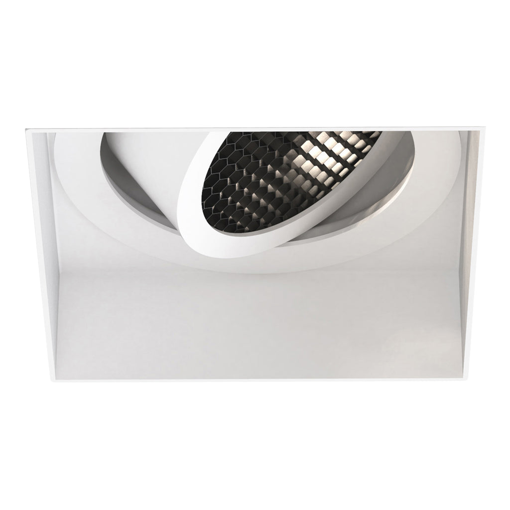 Astro Trimless Square Adjustable Downlight in Matt White 1248020