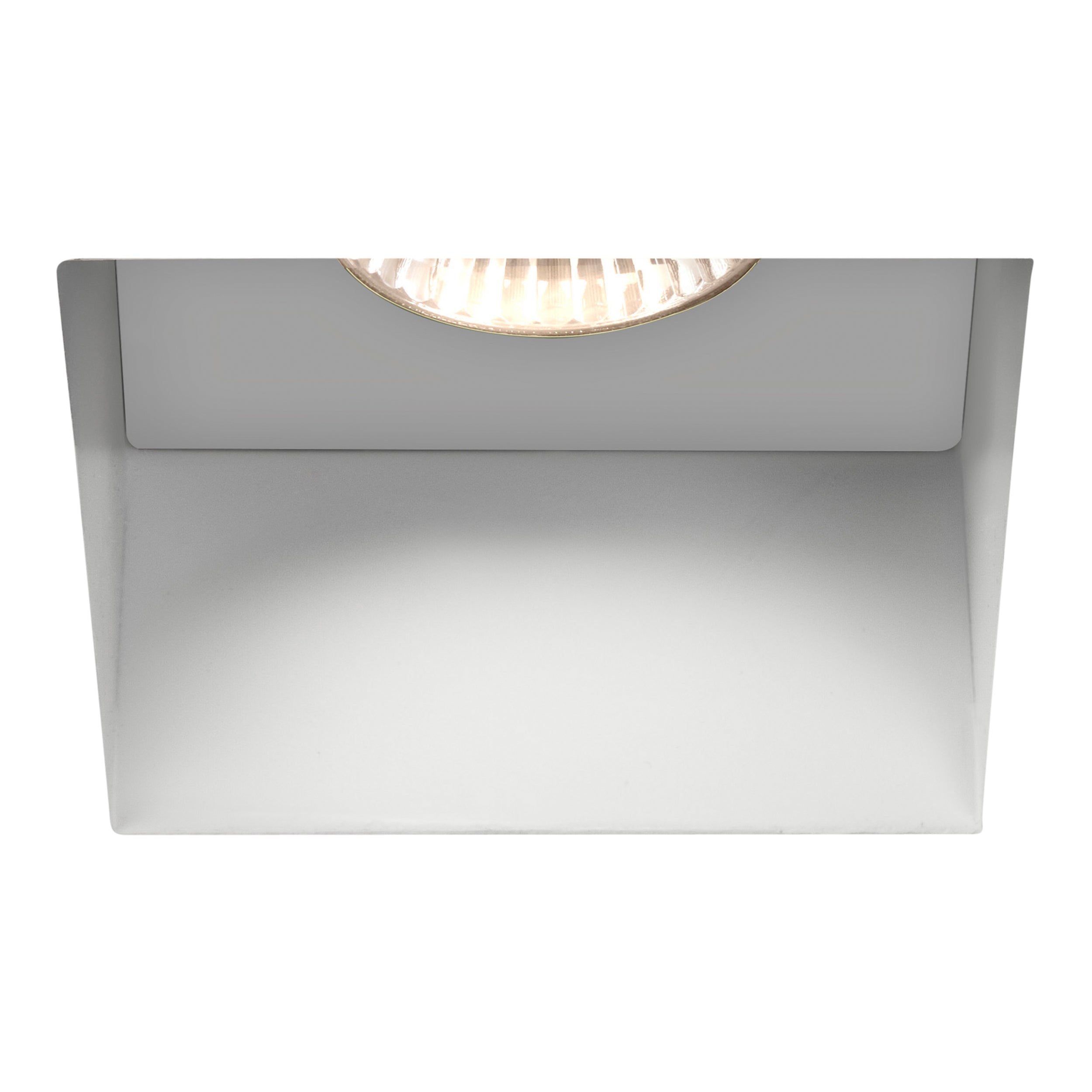 Astro Trimless Square Fixed Fire-Rated IP65 Bathroom Downlight in Matt White 1248005