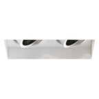 Astro Trimless Twin Square Adjustable Downlight in Matt White 1248022