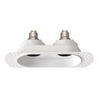 Astro Trimless Twin Square Adjustable Downlight in Matt White 1248022