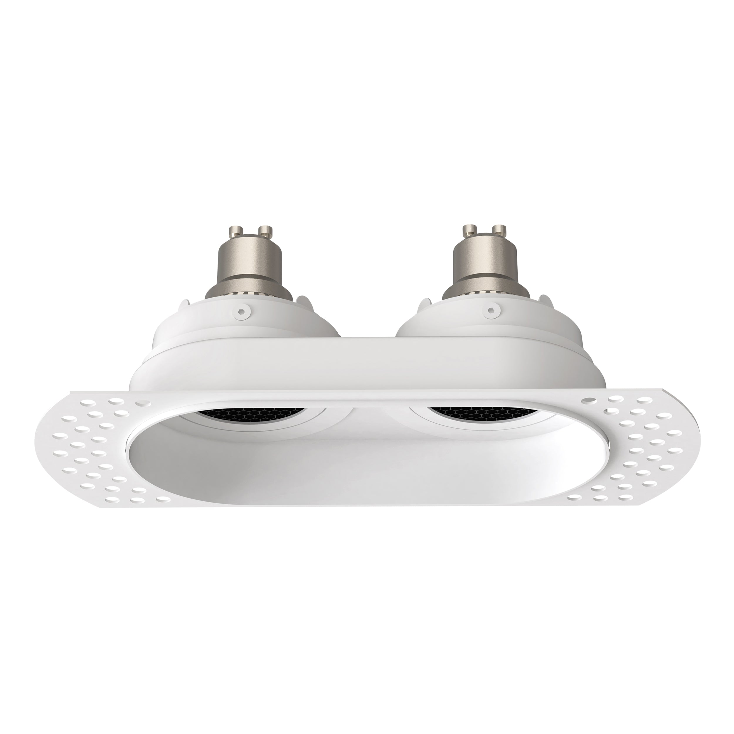 Astro Trimless Twin Square Adjustable Downlight in Matt White 1248022