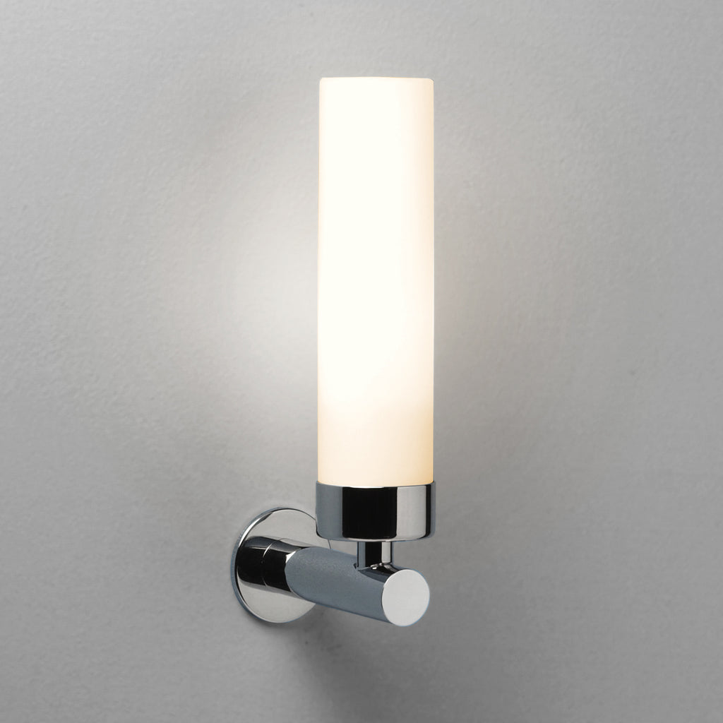 Astro Tube 120 Bathroom Wall Light in Polished Chrome