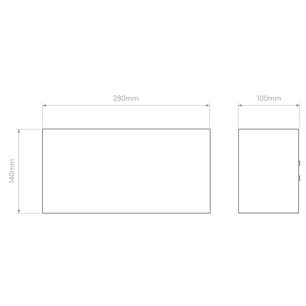 Astro Velo 280 Wall Light in Plaster