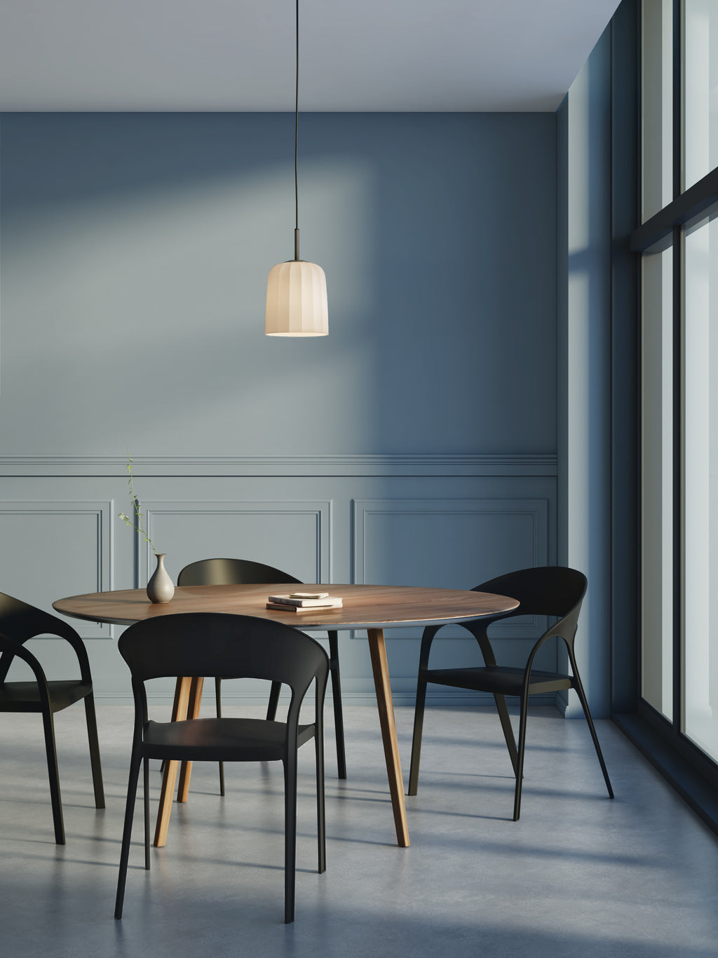 Astro Veo 230 Pendant Light in Bronze with Duplex Glass Shade