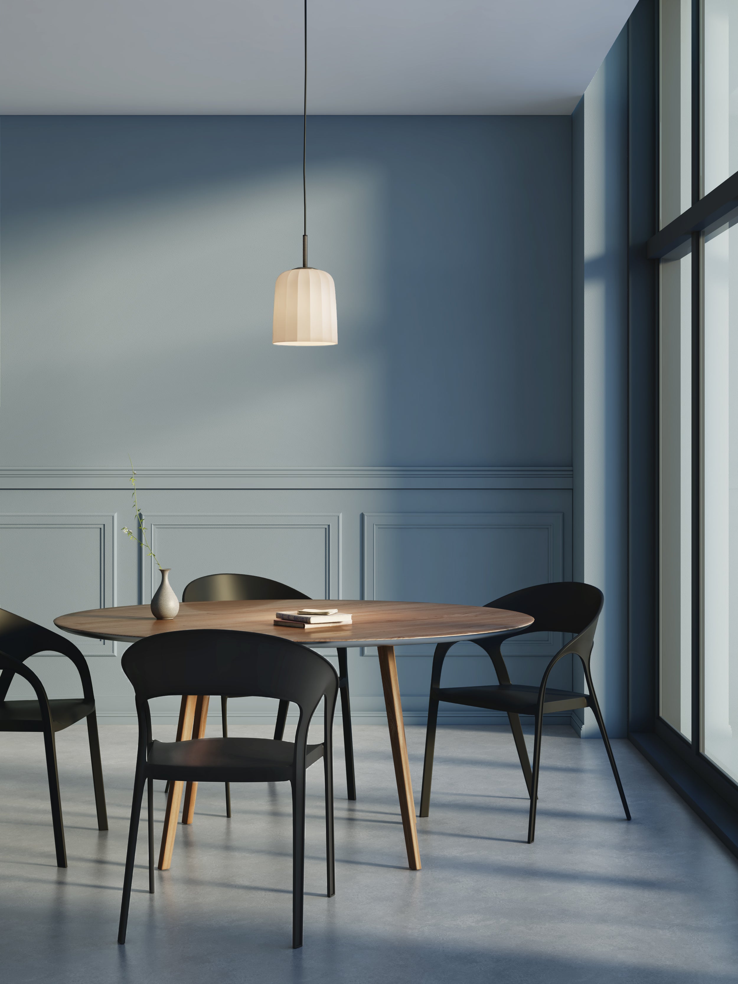 Astro Veo 230 Pendant Light in Bronze with Duplex Glass Shade