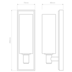 Astro Verona Bathroom Wall Light in Polished Chrome