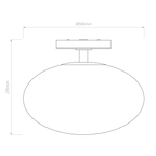 Astro Zeppo Bathroom Ceiling Light in Matt Black