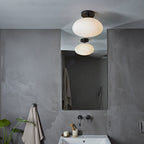 Astro Zeppo Bathroom Ceiling Light in Matt Black