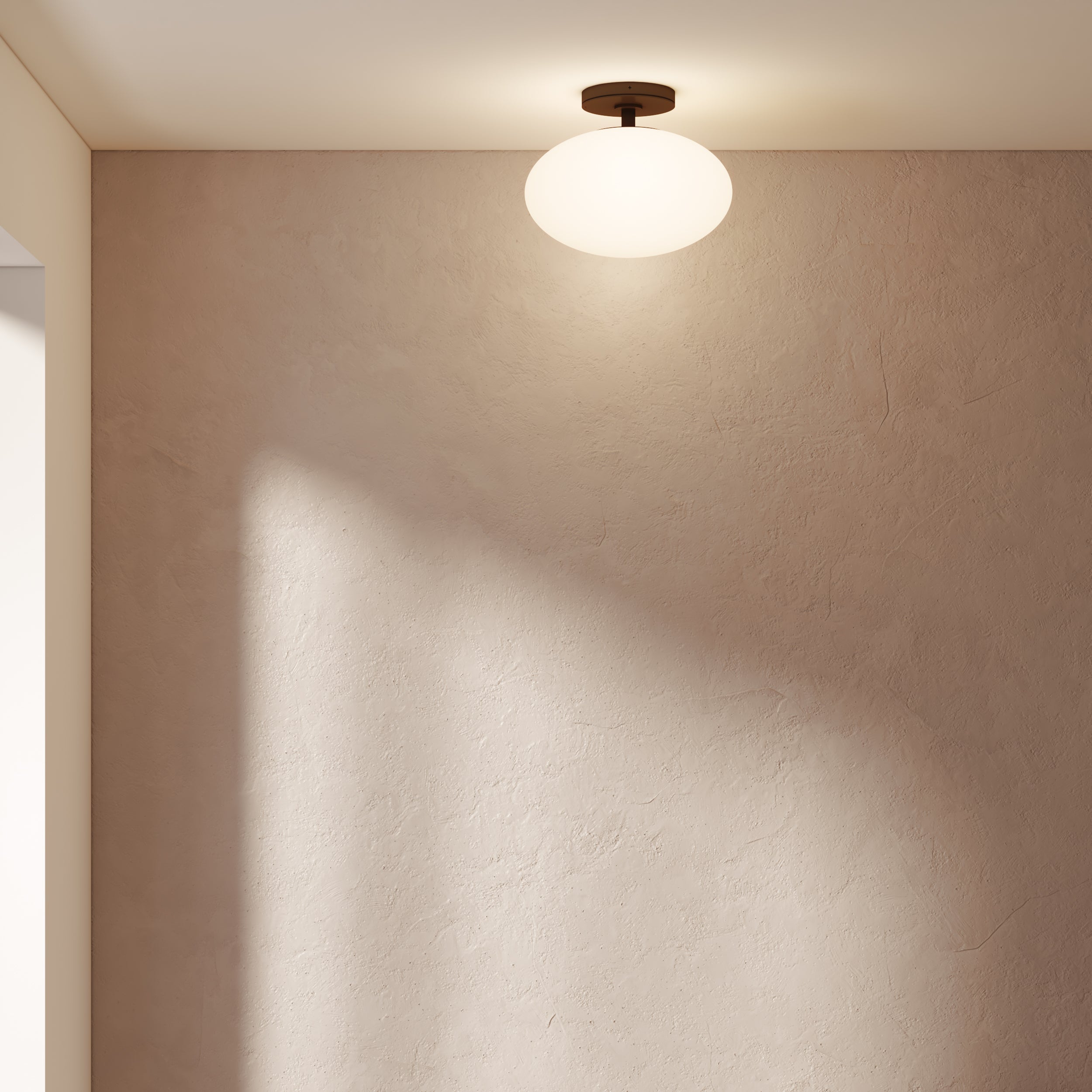 Astro Zeppo Bathroom Ceiling Light in Matt Black