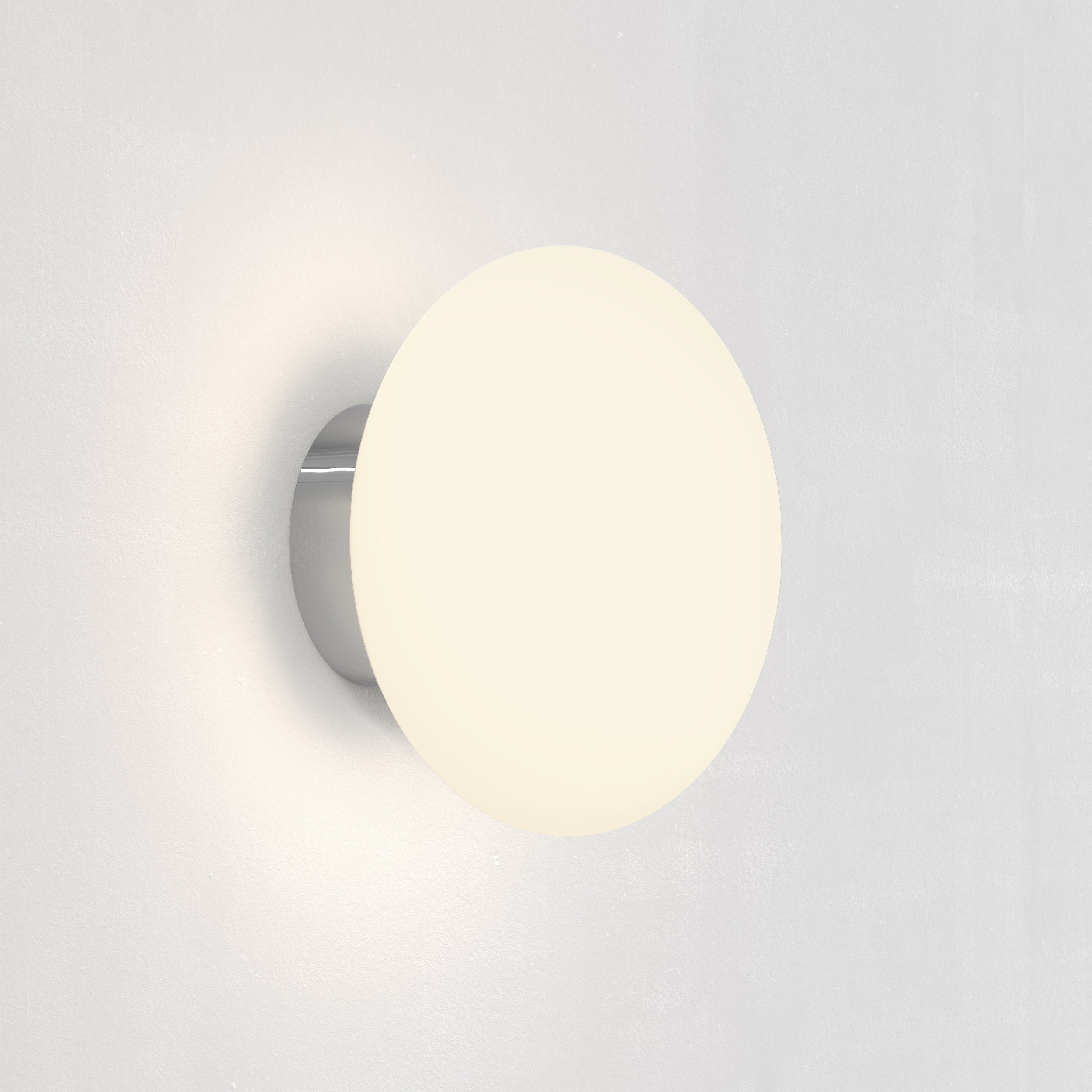 Astro Zeppo Wall Bathroom Wall Light in White Glass