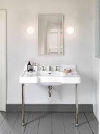 Astro Zeppo Wall Bathroom Wall Light in White Glass