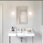 Astro Zeppo Wall Bathroom Wall Light in White Glass