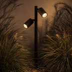 Astro Dartmouth Spike 900 Twin Outdoor Spike Spotlight in Textured Black