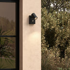 Astro Bayville Single Spot Sensor Outdoor LED Spotlight in Textured Black