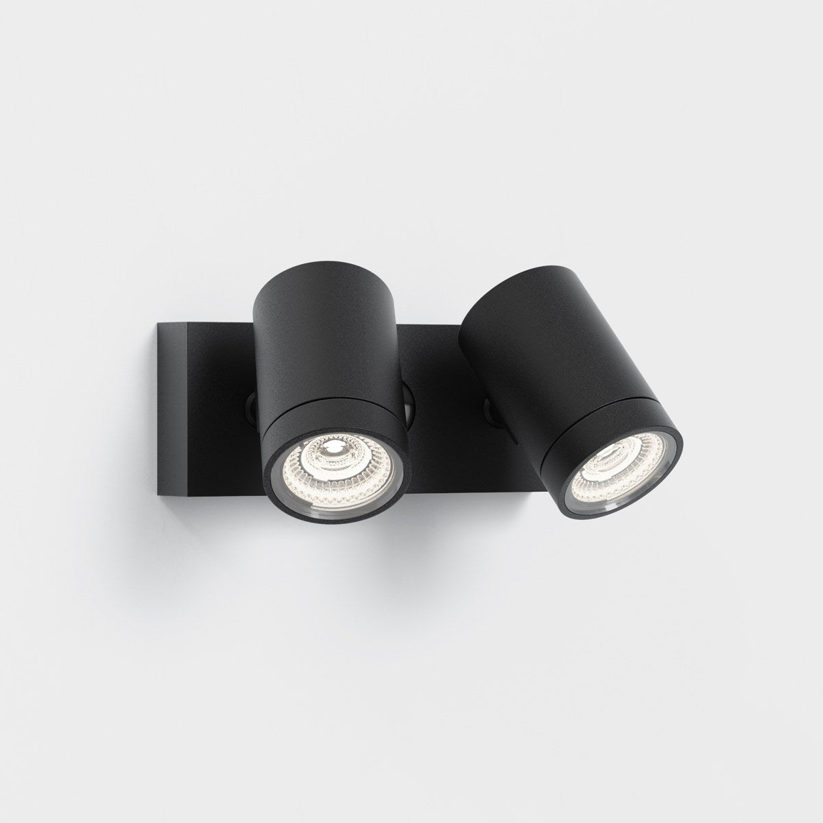 Astro Bayville Twin Spot Sensor Outdoor LED Spotlight in Textured Black