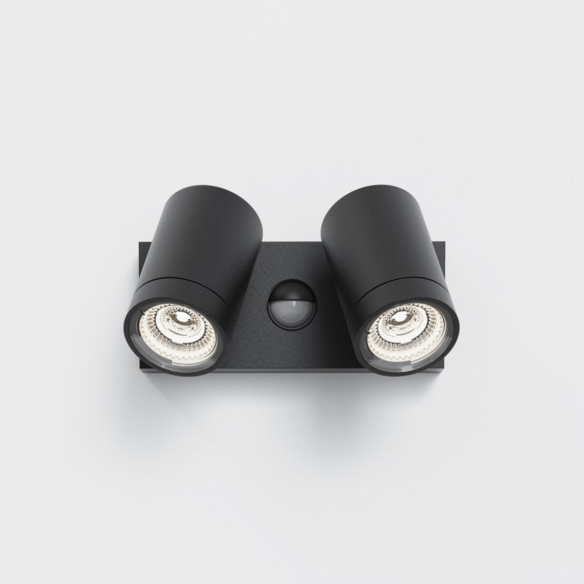 Astro Bayville Twin Spot Sensor Outdoor LED Spotlight in Textured Black