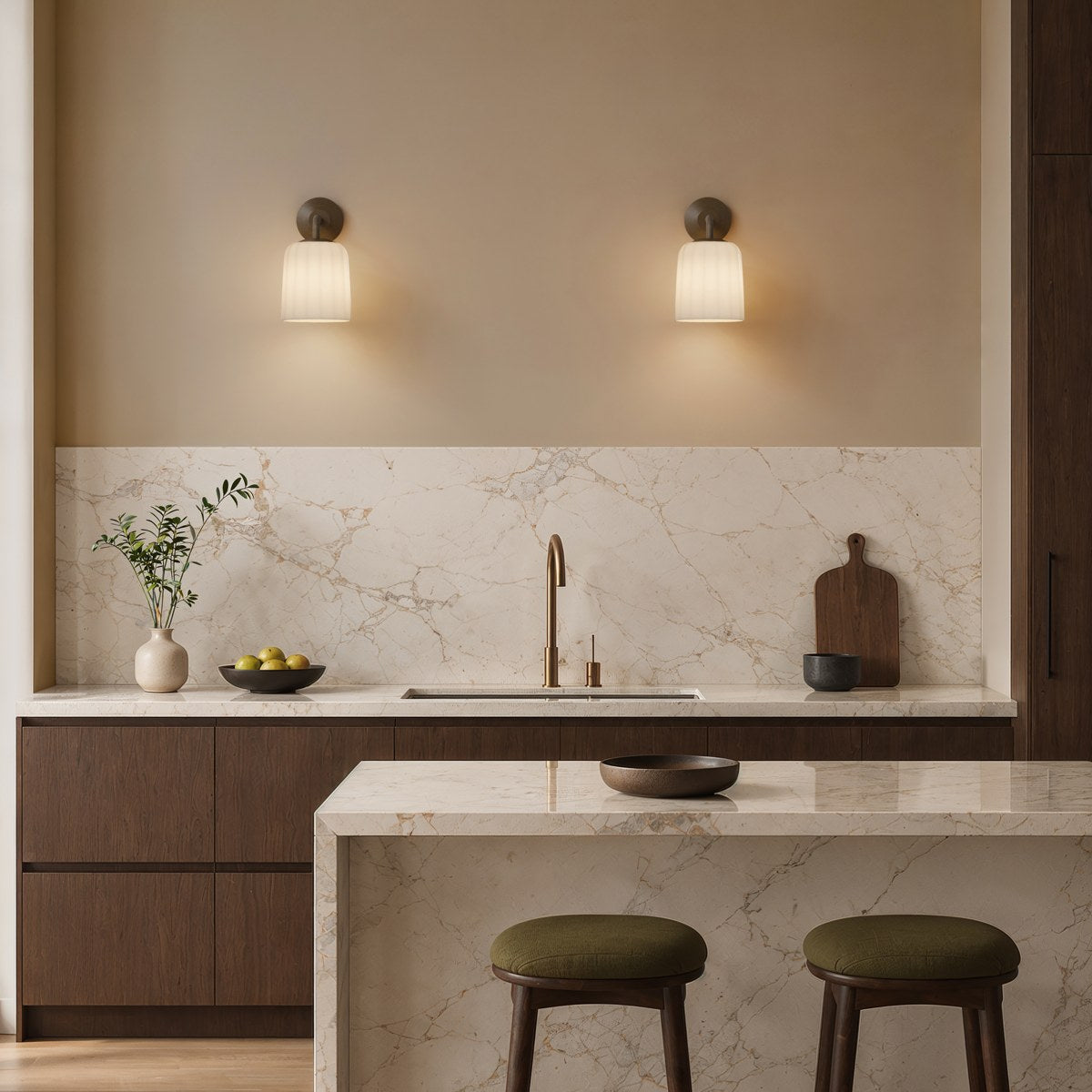 Astro Veo Lantern Indoor Wall Light in Bronze