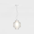 Astro Toro Pendant Light in Matt White with Clear Glass