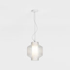 Astro Toro Pendant Light in Matt White with Clear Glass