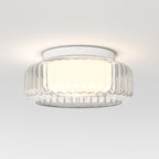 Astro Toro Ceiling 385 Ceiling Light in Matt White with Clear Glass Shade