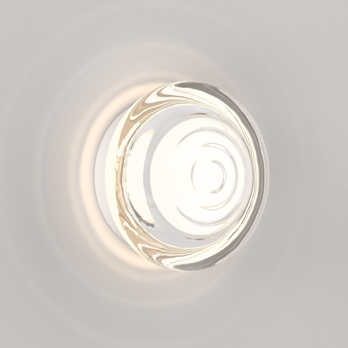 Astro Drop LED Bathroom Wall Light in Clear Glass
