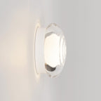 Astro Drop LED Bathroom Wall Light in Clear Glass