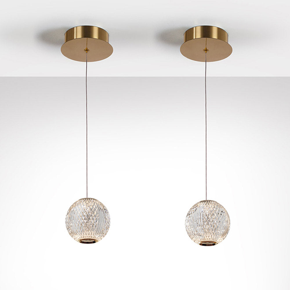 Schuller Austral Single LED Pendant Light in Gold