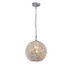 Diyas Ava 5 Light Pendant Light in Polished Chrome with Crystal