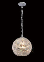 Diyas Ava 5 Light Pendant Light in Polished Chrome with Crystal