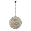 Diyas Ava 9 Light Pendant Light in Polished Chrome with Crystal