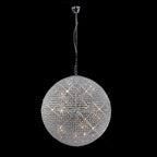 Diyas Ava 18 Light Pendant Light in Polished Chrome with Crystal