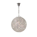 Diyas Ava 7 Light Pendant Light in Polished Chrome with Crystal
