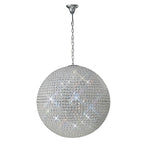 Diyas Ava 12 Light Pendant Light in Polished Chrome with Crystal