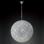 Diyas Ava 12 Light Pendant Light in Polished Chrome with Crystal